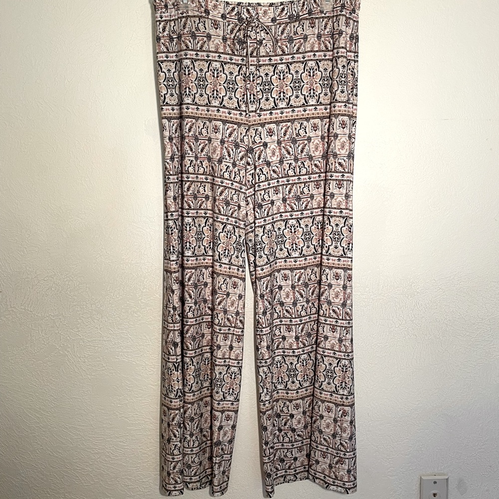 Cato Womens patterned palazzo pants.
